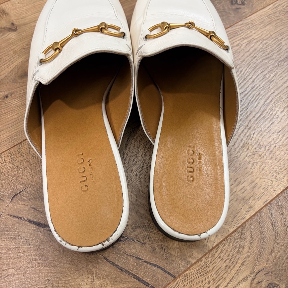 GUCCI Princetown horsebit mule in white leather - Size 38 / US 8 - Picture 8 of 12